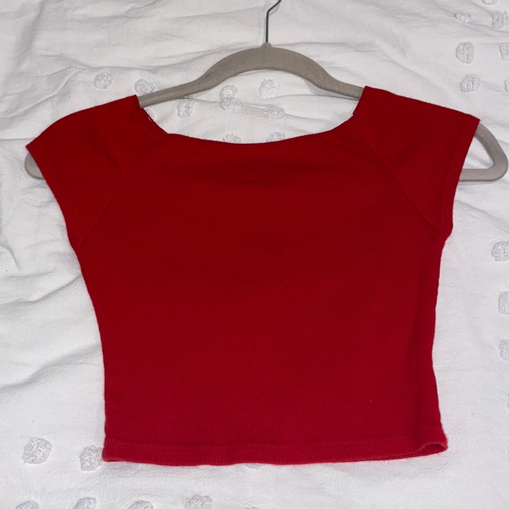 Red Brandy Melville Crop Top
